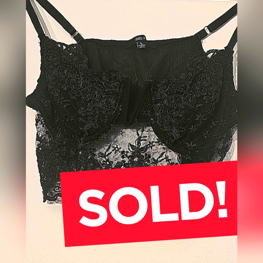Elegant Black Lace Bralette